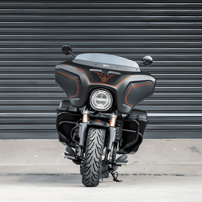 For Honda Monkey125 modified Harley-Davidson Style Side Boxes and Metal bracket image 8