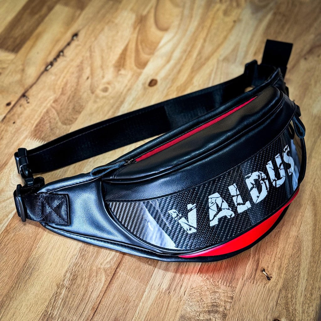 Valdus Motorcycle Rider Backpack｜Waist Bag｜Premium Leather Carbon Fiber｜High-Quality Riding Gear