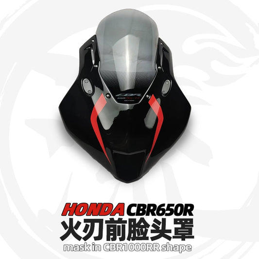For 2024+ Honda CBR650R Modified 3R-Style Front Fairing | with Racing Windshield | Easy Installation