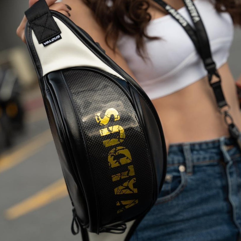 Valdus Motorcycle Rider Backpack｜Waist Bag｜Premium Leather Carbon Fiber｜High-Quality Riding Gear