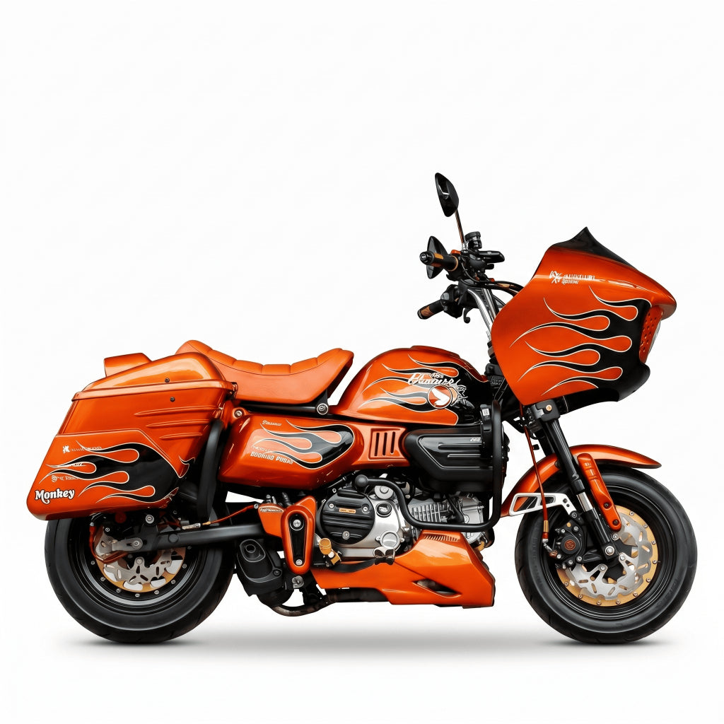 For Honda Monkey125 modified Harley-Davidson RG Style Full Fairing kit - Full Fairing image 1