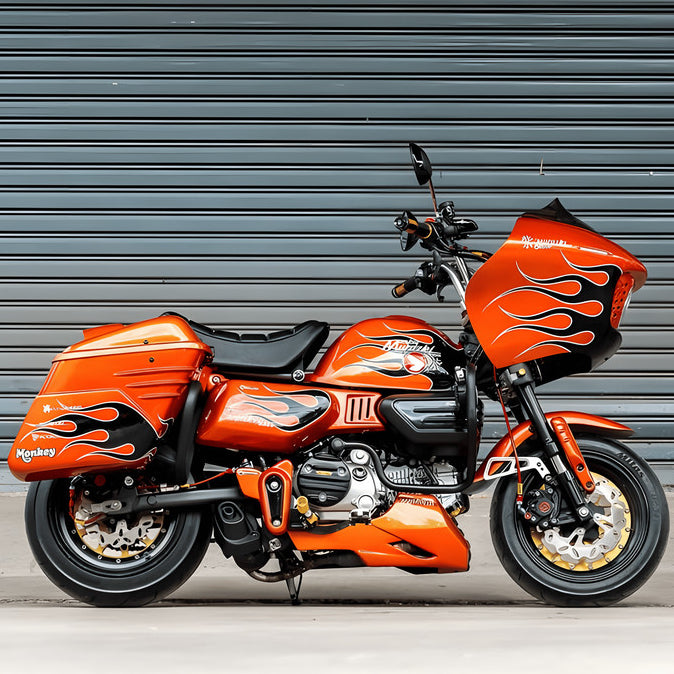 For Honda Monkey125 modified Harley-Davidson RG Style Mask and Windshield image 7