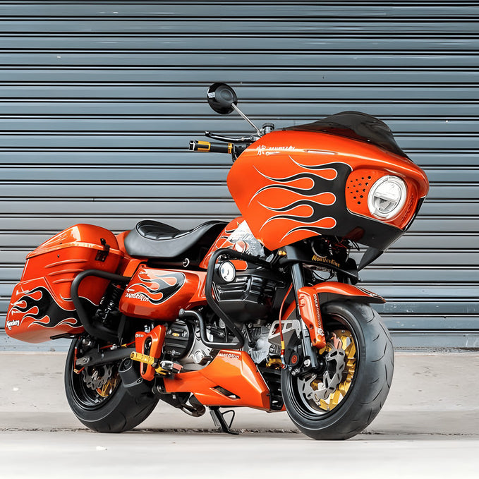 For Honda Monkey125 modified Harley-Davidson RG Style Mask and Windshield image 4