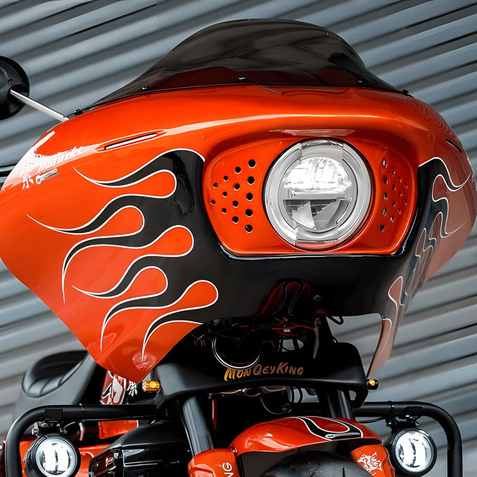 For Honda Monkey125 modified Harley-Davidson RG Style Mask and Windshield image 8
