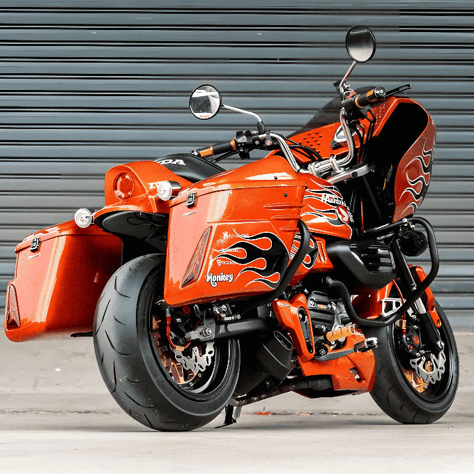 For Honda Monkey125 modified Harley-Davidson RG Style Full Fairing kit image 4