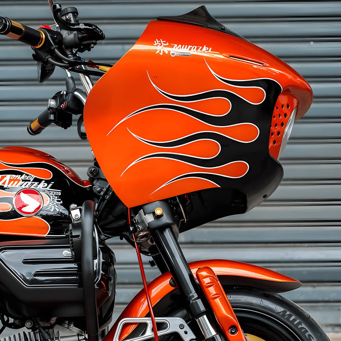 For Honda Monkey125 modified Harley-Davidson RG Style Mask and Windshield image 5