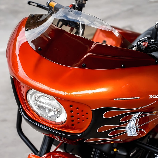 For Honda Monkey125 modified Harley-Davidson RG Style Mask and Windshield image 6